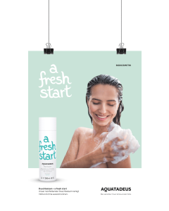 Poster Duschbalsam - a fresh start