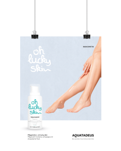 Poster Pflegelotion - oh lucky skin
