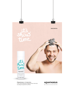 Poster Pflegeshampoo - it's show time