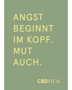 Poster Happy Mind Spruch
