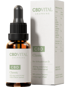 CBD VITAL - Vollspektrum URSPRUNG Classic CBD Öl - Vorderansicht